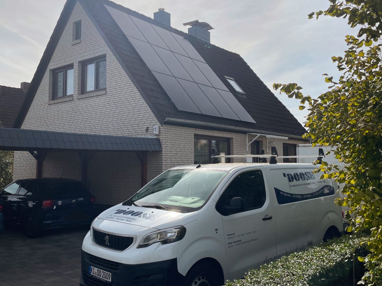 Foto einer Solaranlage